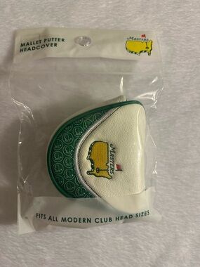 Masters Mallet Putter Headcover. Purchased 2026 at Augusta National Golf Club